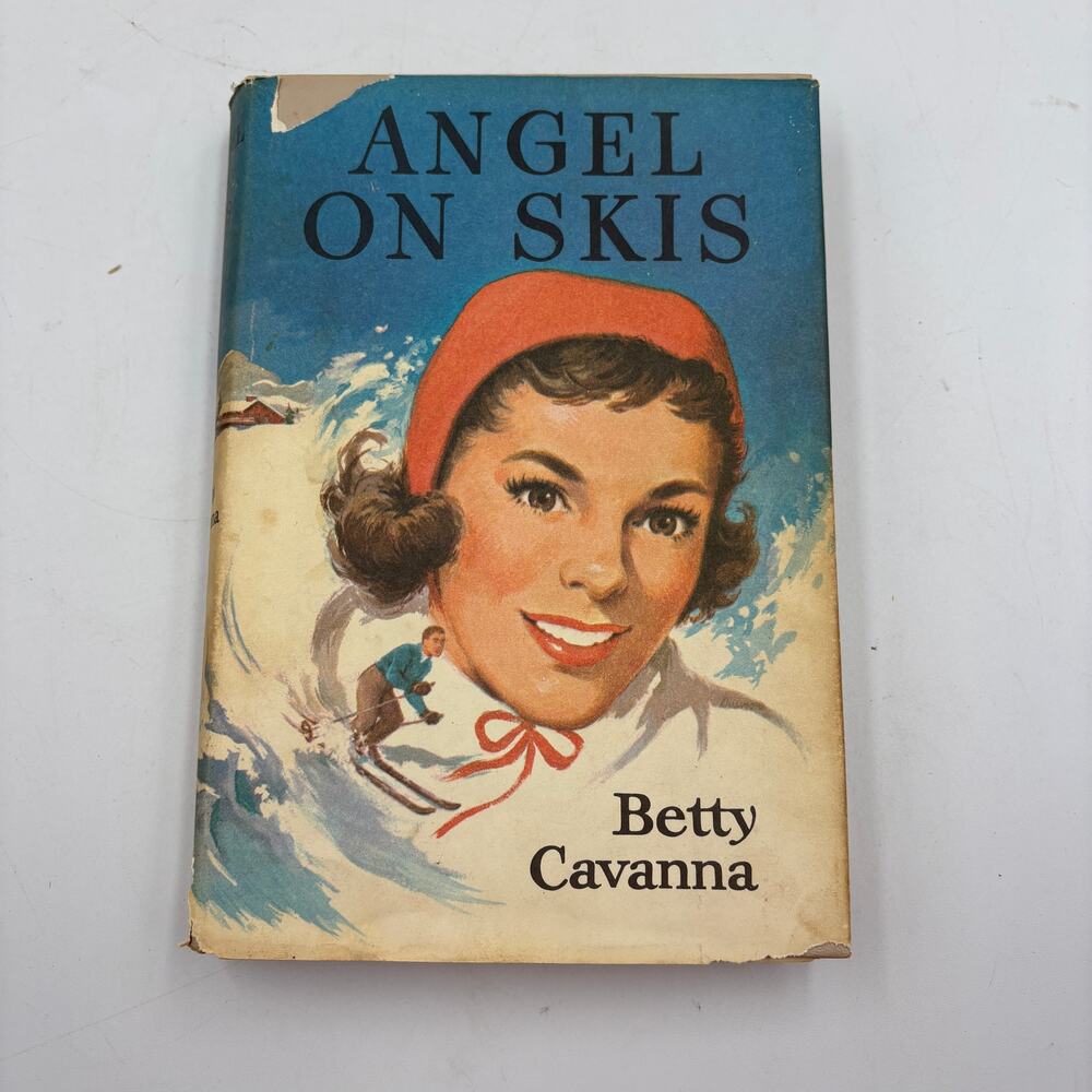 Angel on Skis Betty Cavanna 1957 Vintage Skiing YA Hardcover Dust Jacket